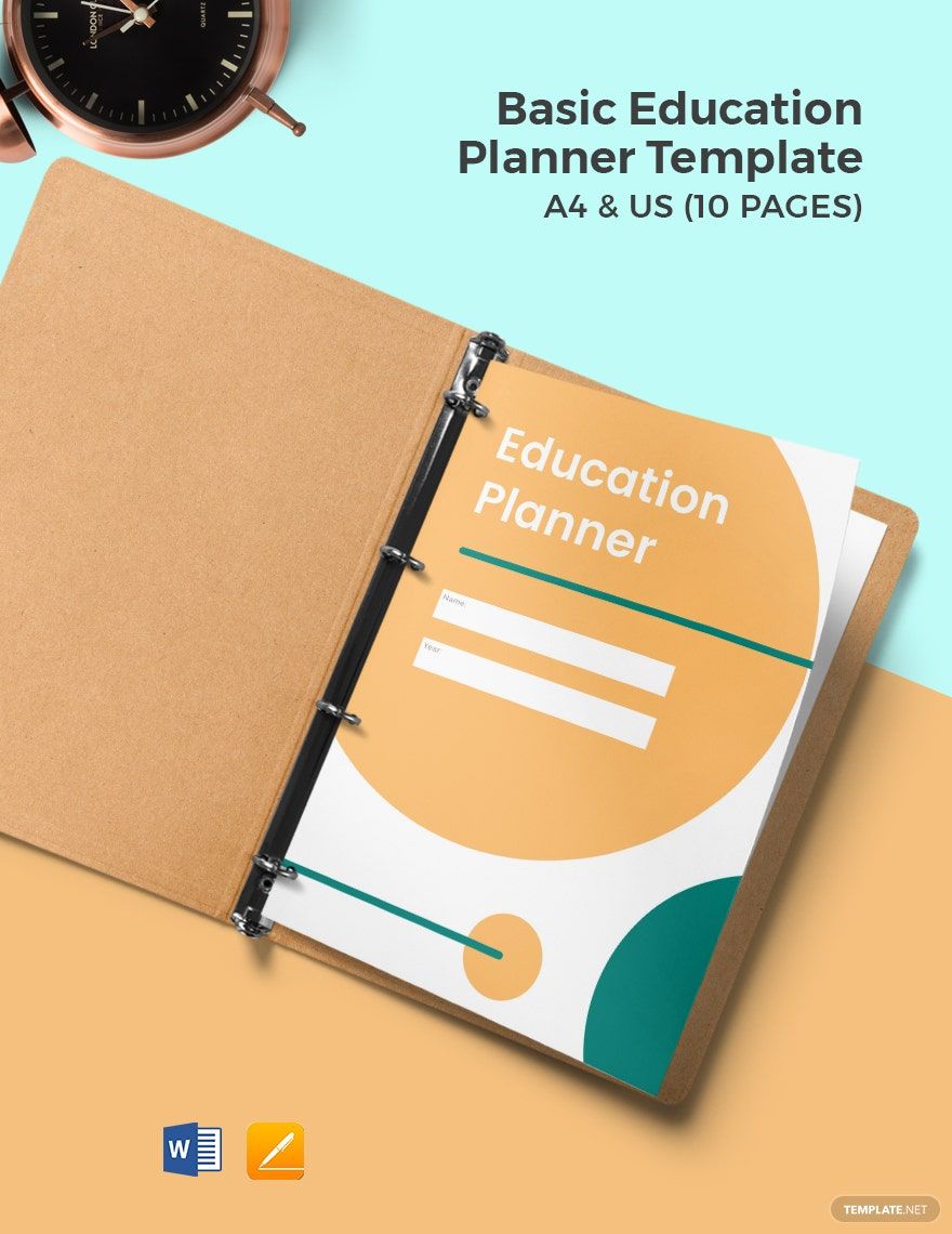 Basic Education Planner Template