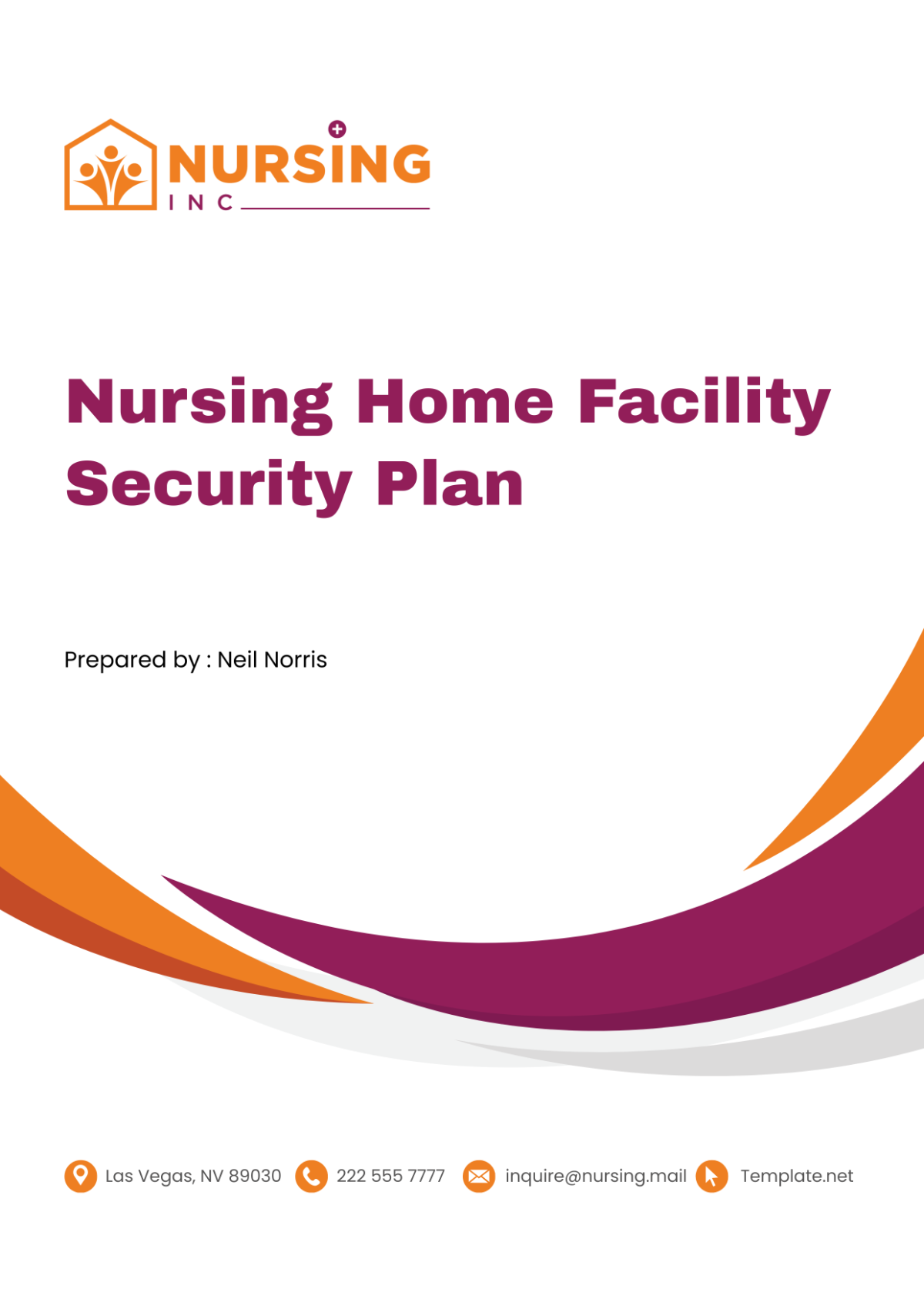 Nursing Home Facility Security Plan Template
