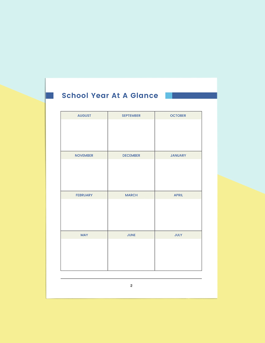 Simple Education Planner Template in Pages, Word, PDF, Google Docs ...