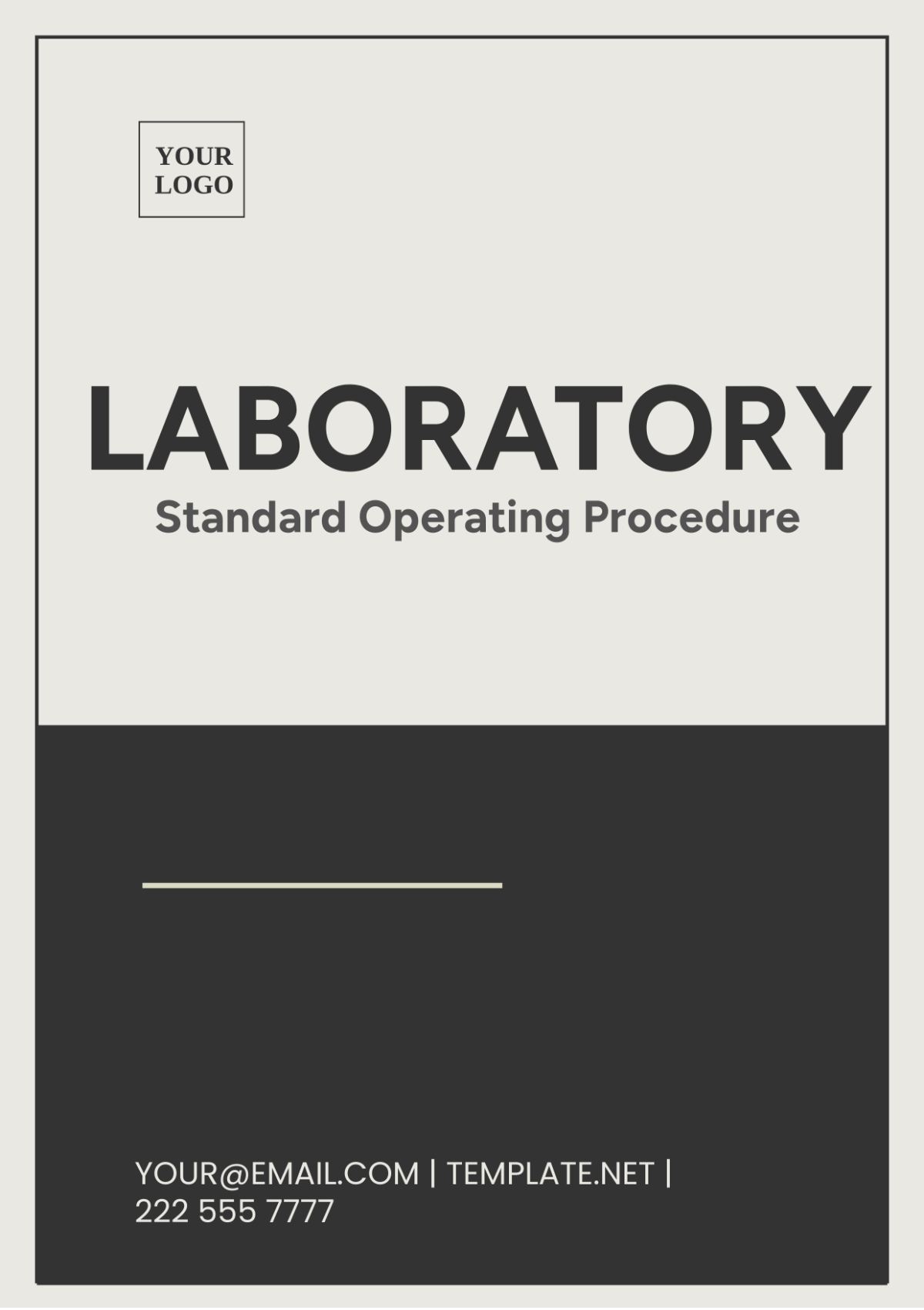 Free Laboratory SOP Template