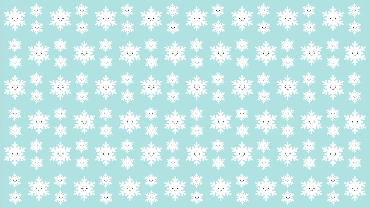 Cute Snowflake Pattern Background