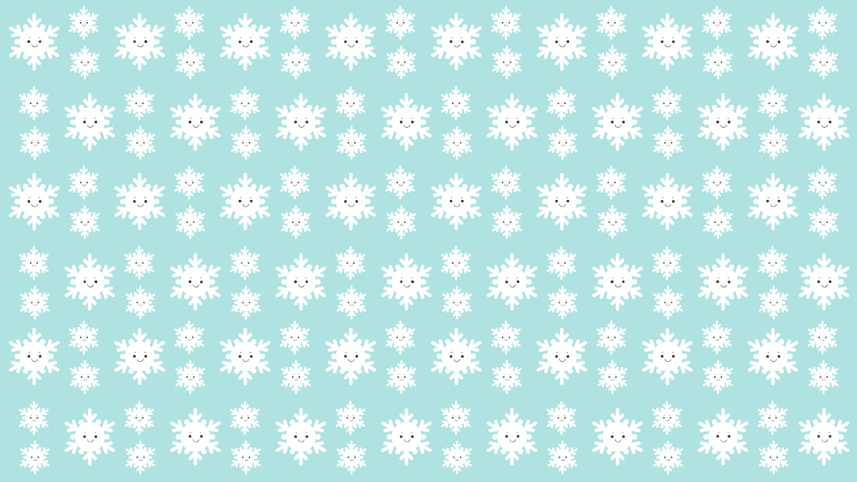 Cute Snowflake Pattern Background