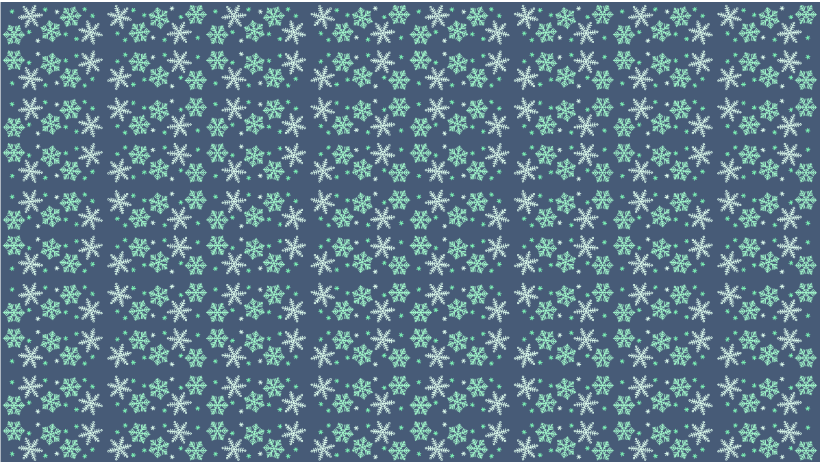 Frozen Snowflake Pattern Background