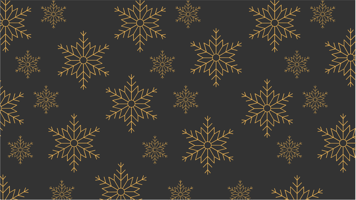 Gold Snowflake Pattern Background