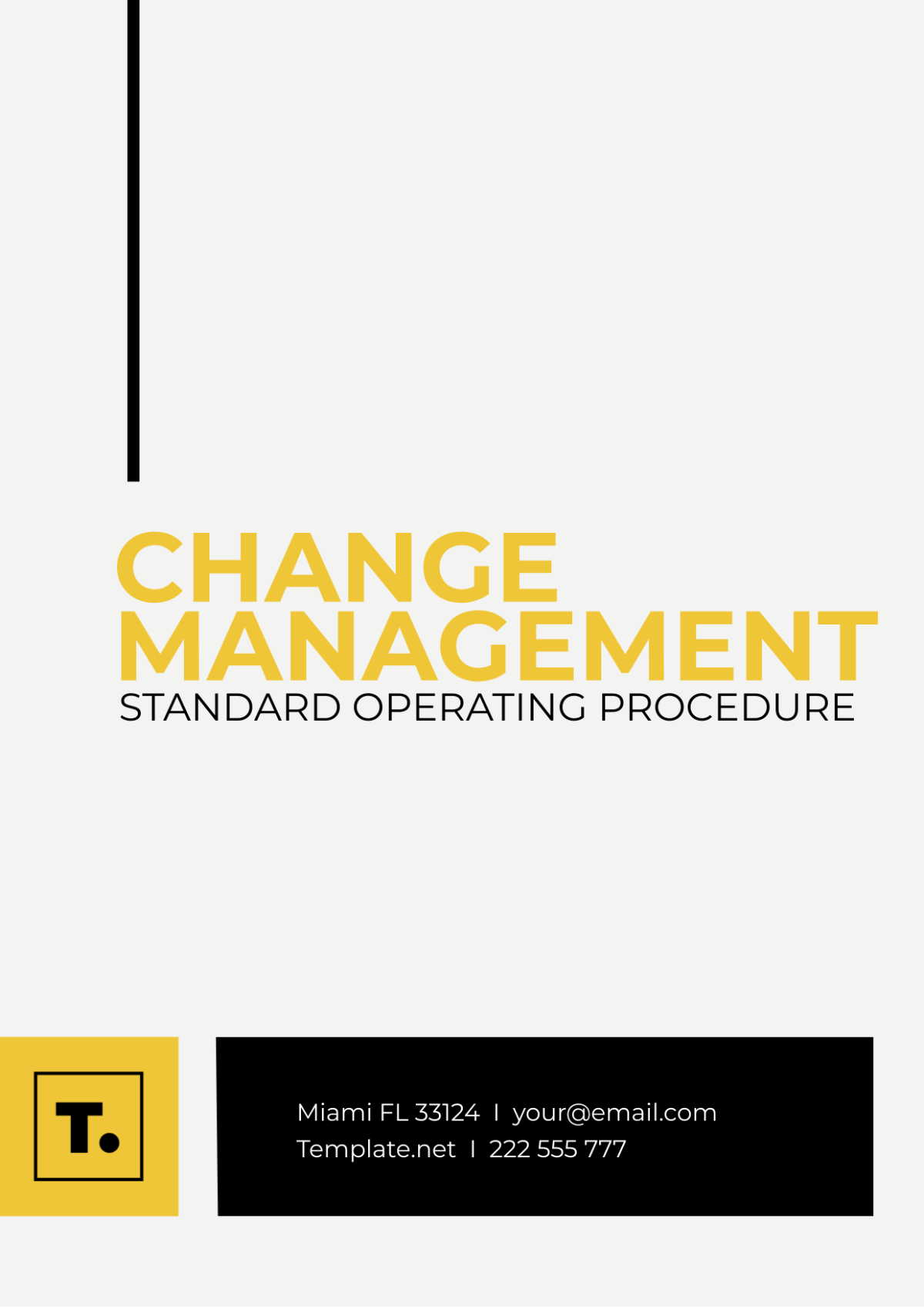 Change Management SOP Template