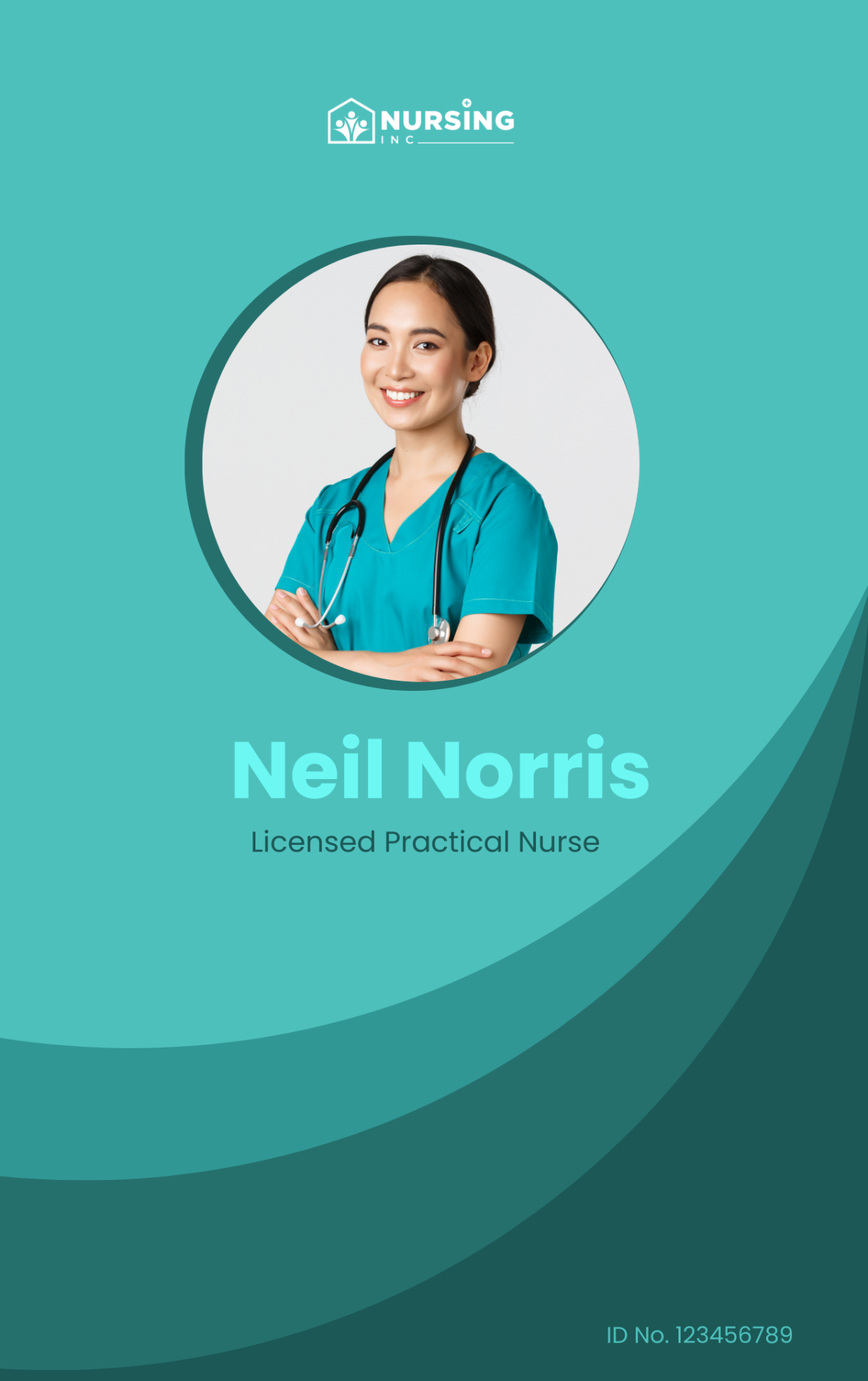 Licensed Practical Nurse ID Card Template - Edit Online & Download