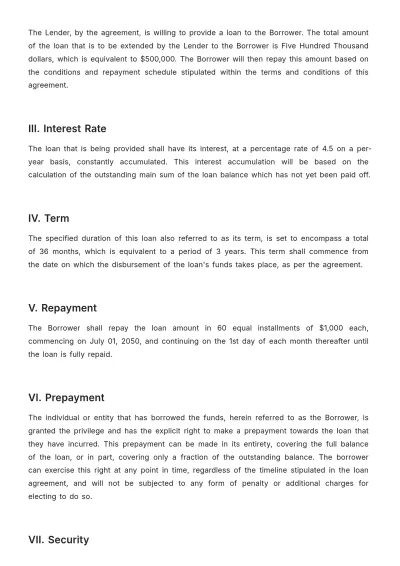 Free Loan Agreement With Notary Template to Edit Online