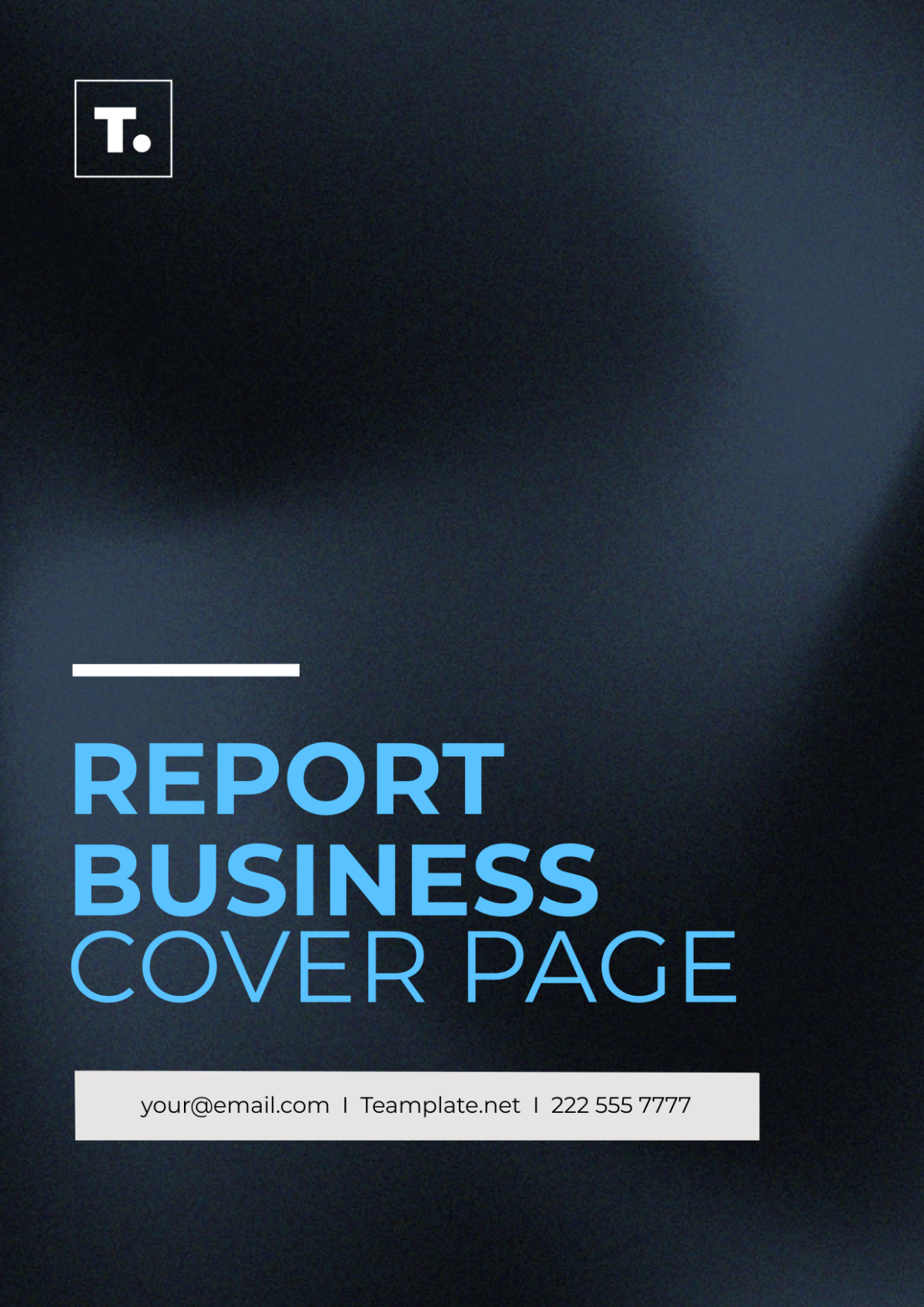 Report Business Cover Page Template - Edit Online & Download Example ...