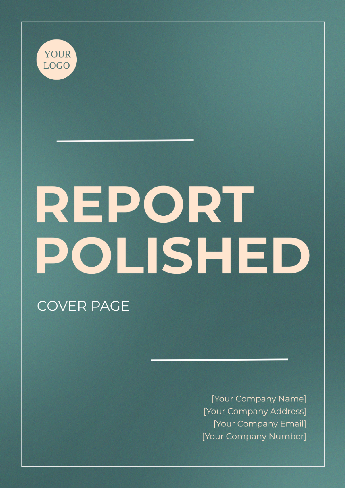 Report Polished Cover Page