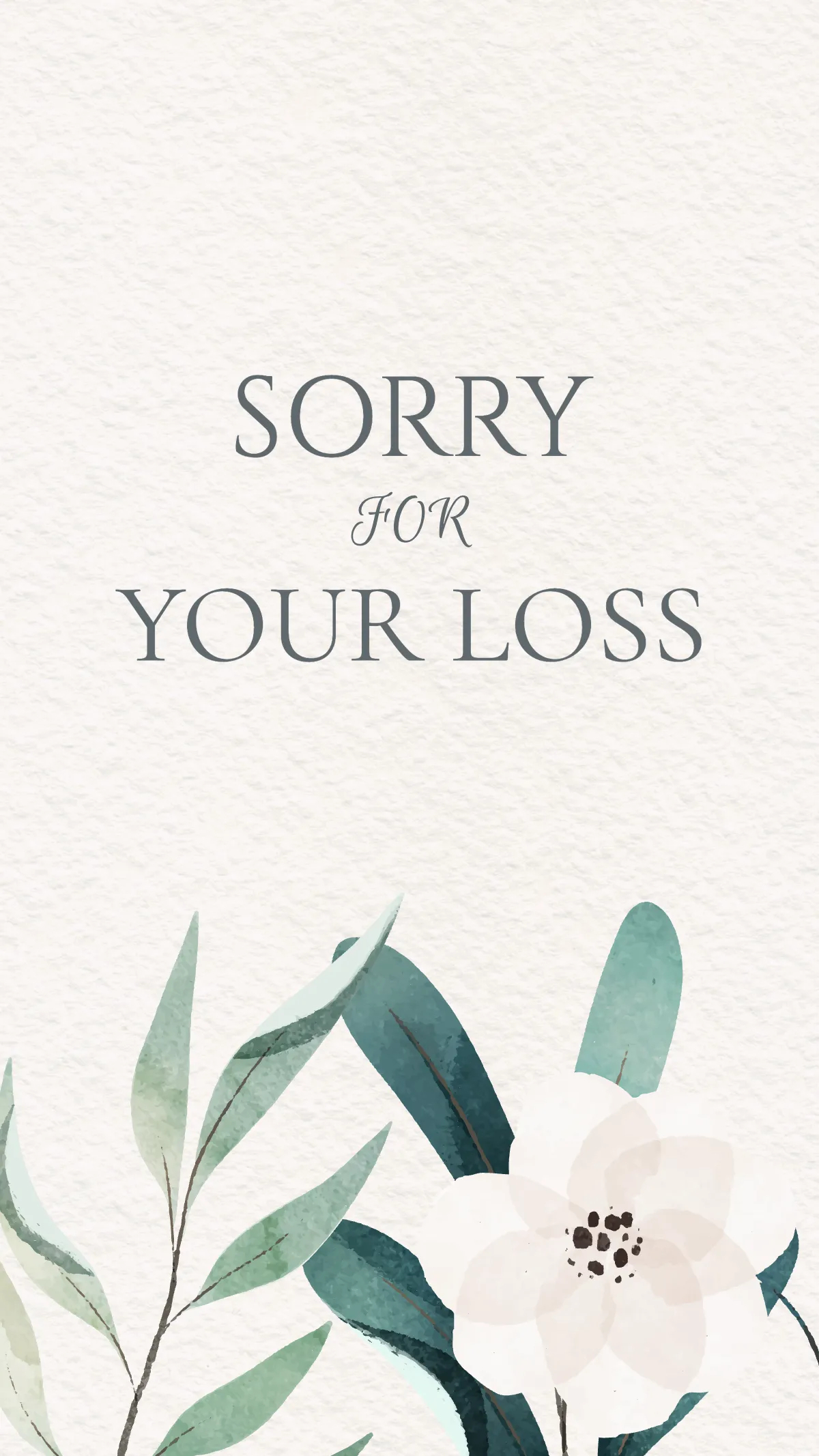 Biglietto Di Condoglianze Dad - Con Busta Di Lusso 350g/m² - Sorry For Your Loss Card Per Padre