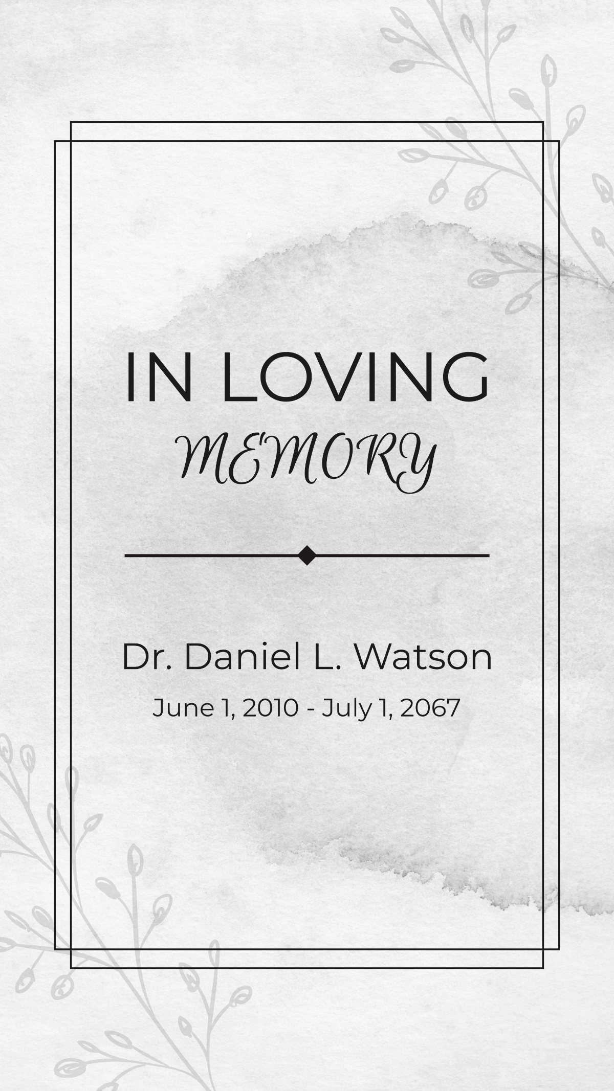 Condolence Card For Loss Of Husband Template