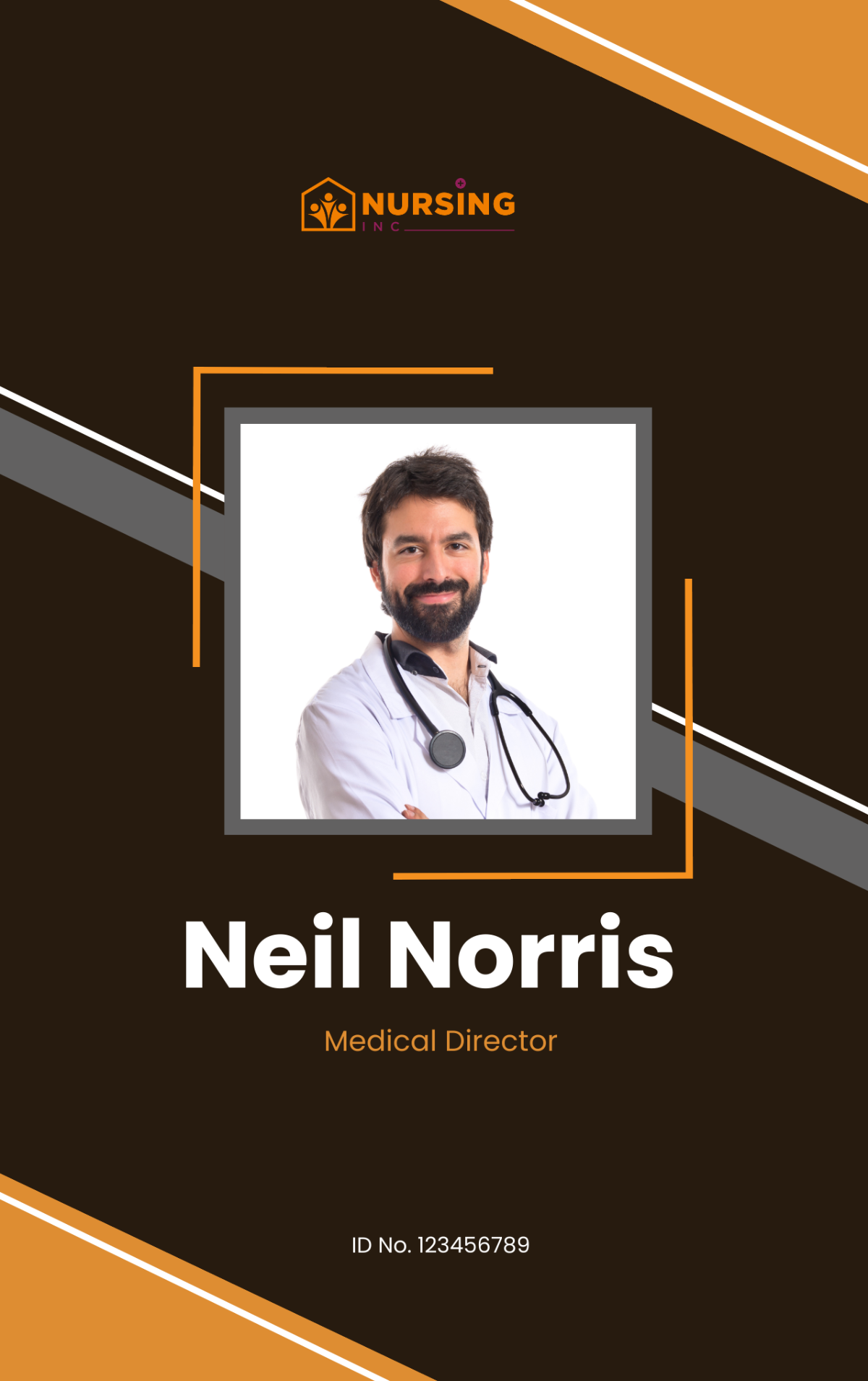 Medical Director ID Card Template - Edit Online & Download