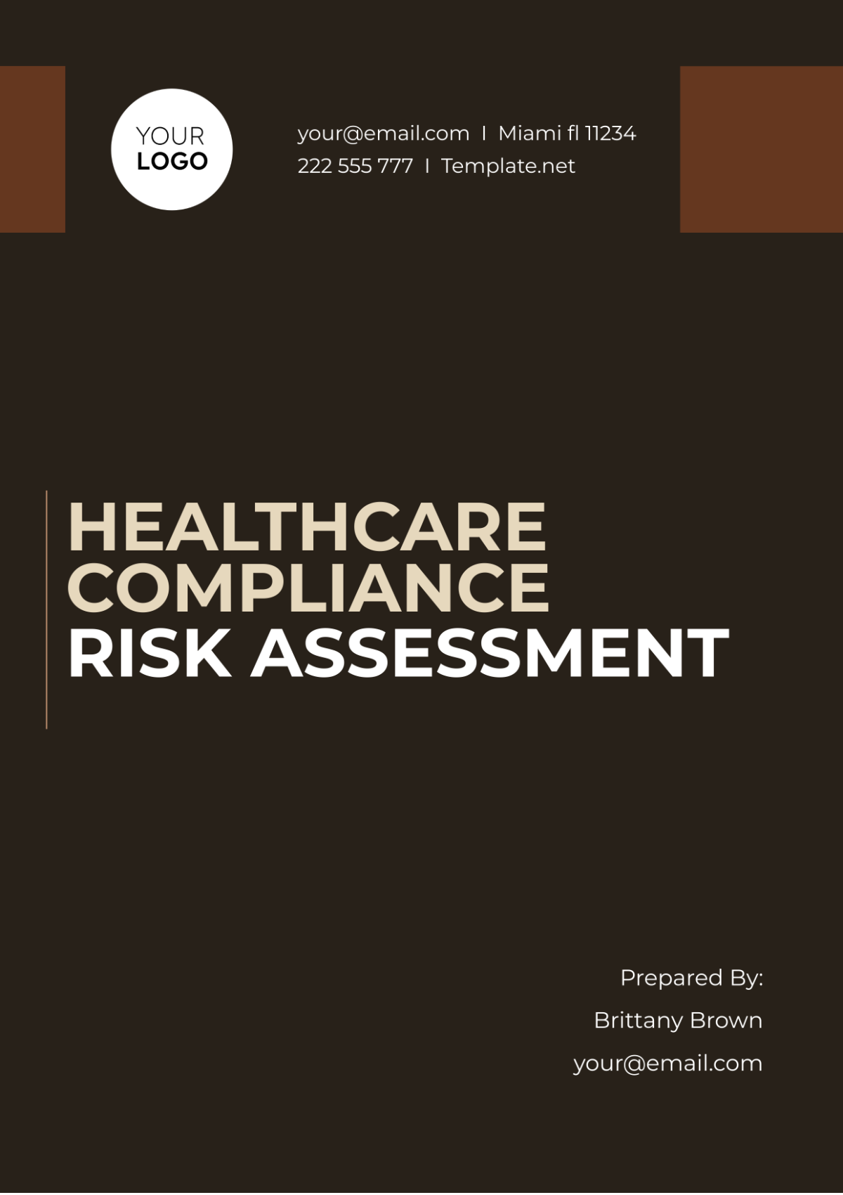 Healthcare Compliance Risk Assessment Template