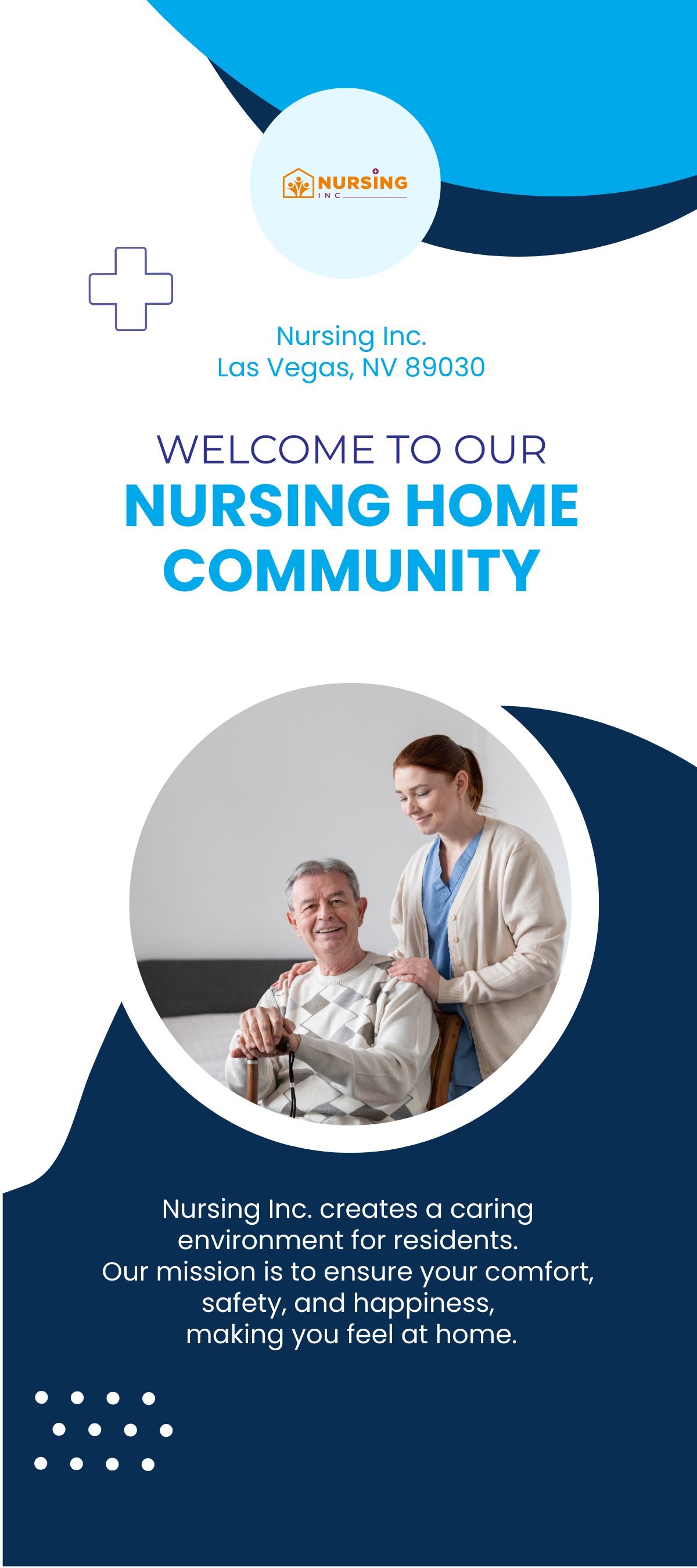 Welcome to Our Nursing Home Community Rack Card