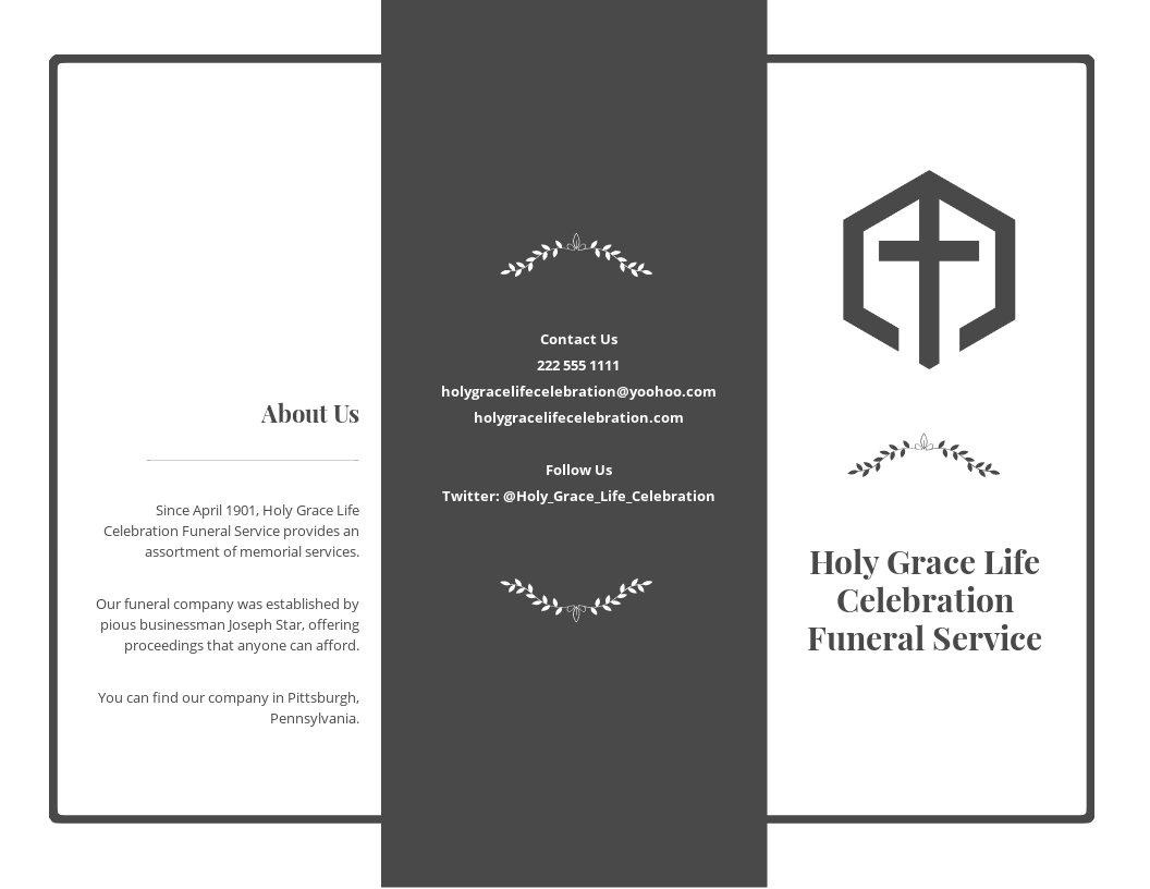 14+ FREE Celebration of Life Brochure Templates [Customize & Download] | Template.net