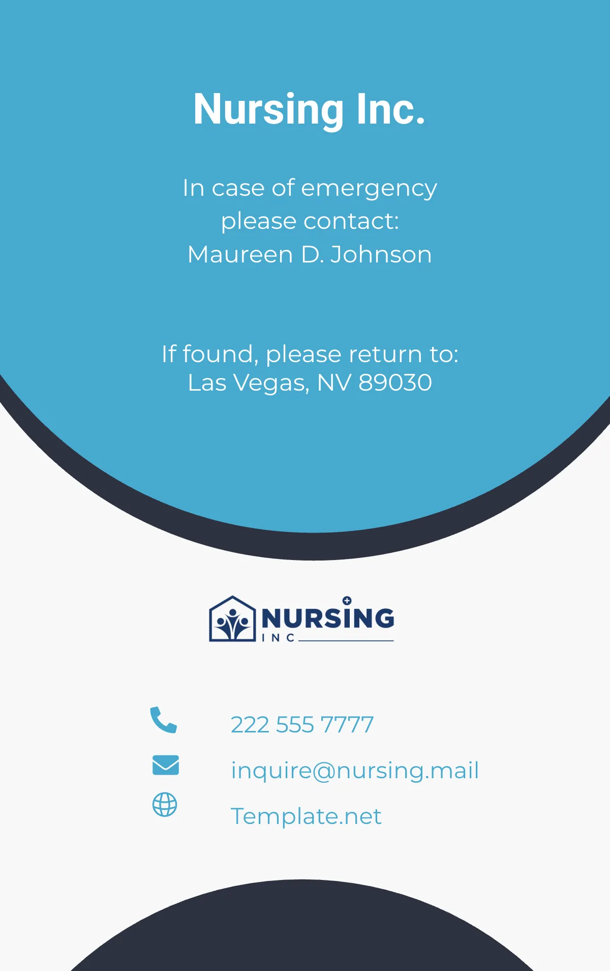 Free Resident Care Coordinator ID Card Template to Edit Online