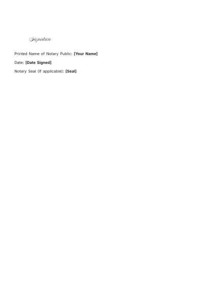 Free Notary Protest Certificate Of Non-Response Template to Edit Online