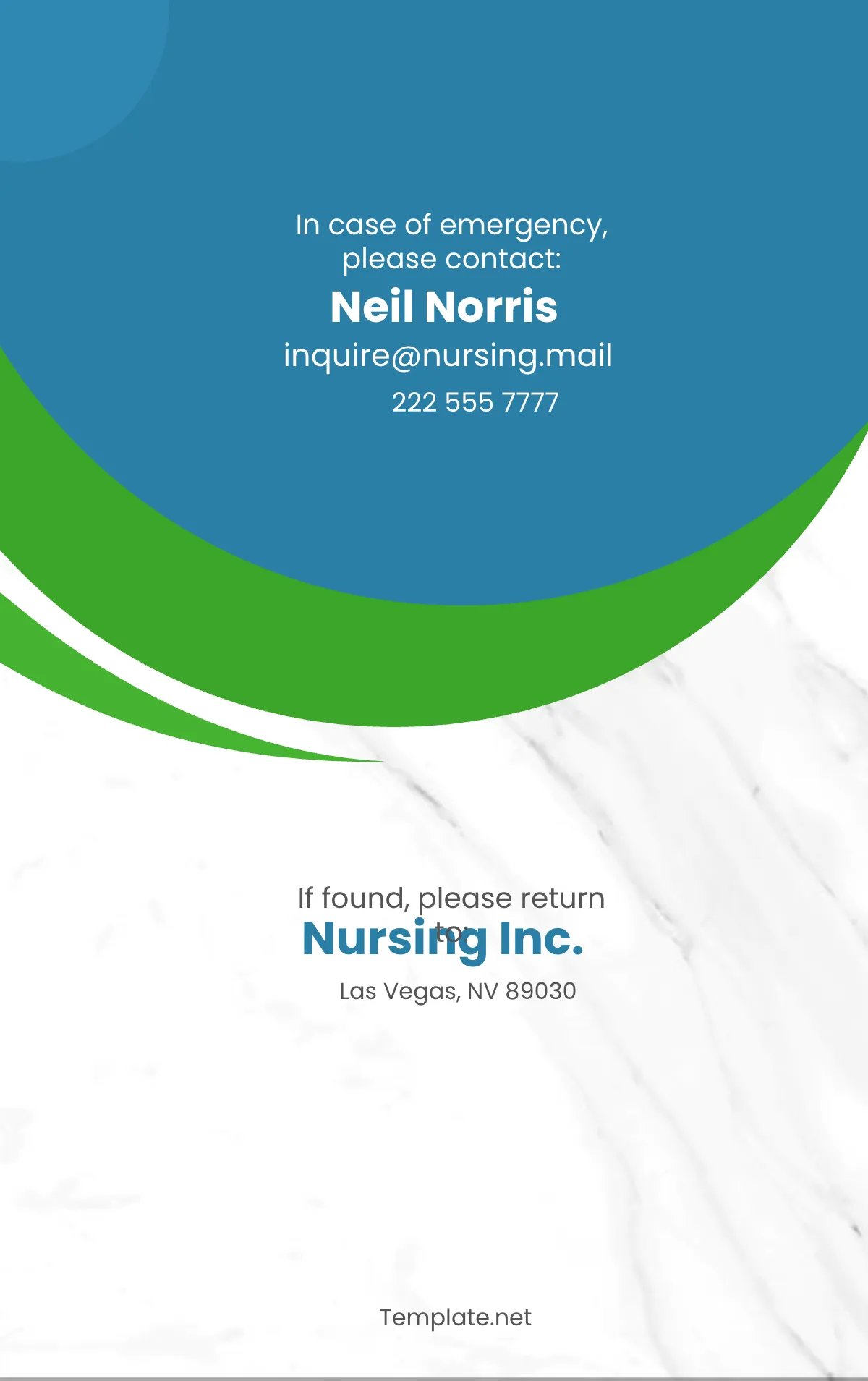 Free Physical Therapist ID Card Template to Edit Online