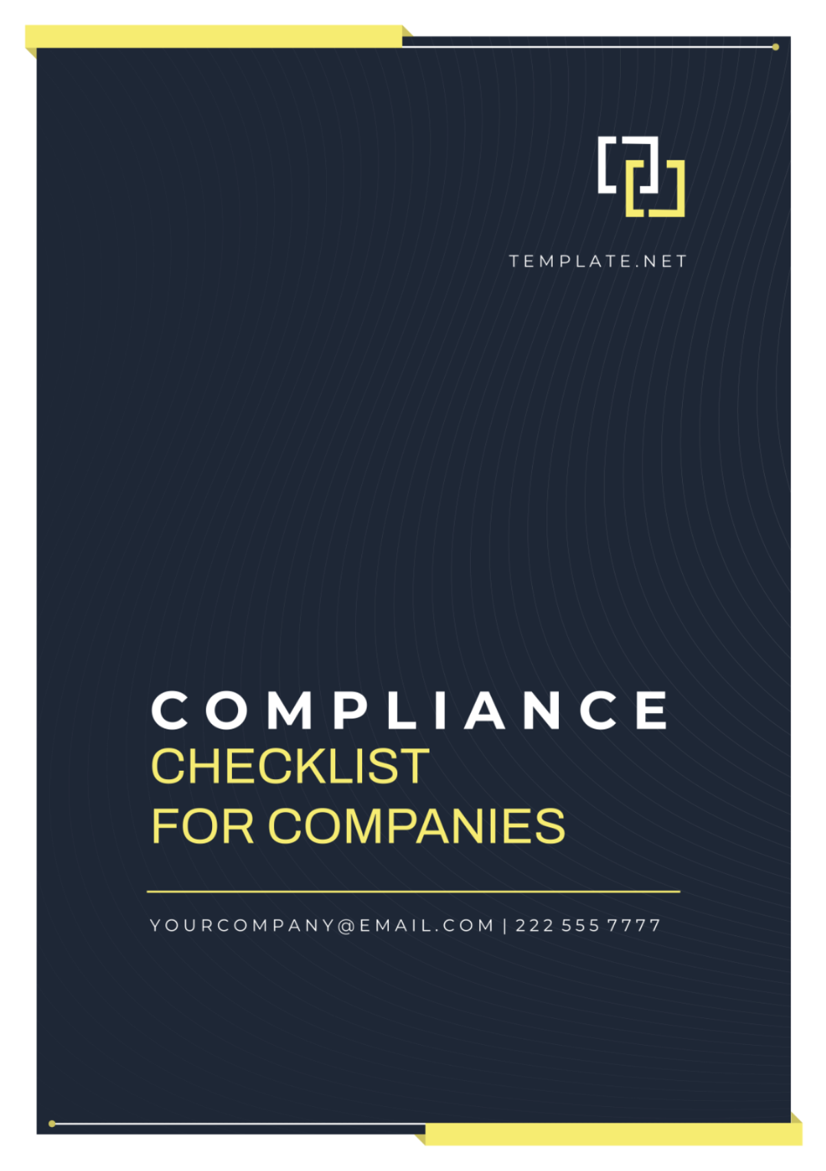 Compliance Checklist For Companies Template