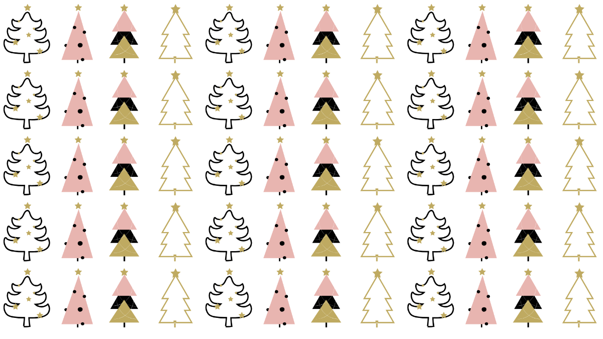 Christmas Tree Pattern Background