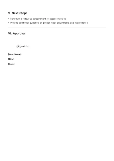 Free Cpap(Continuous Positive Airway Pressure) Compliance Report Template to Edit Online