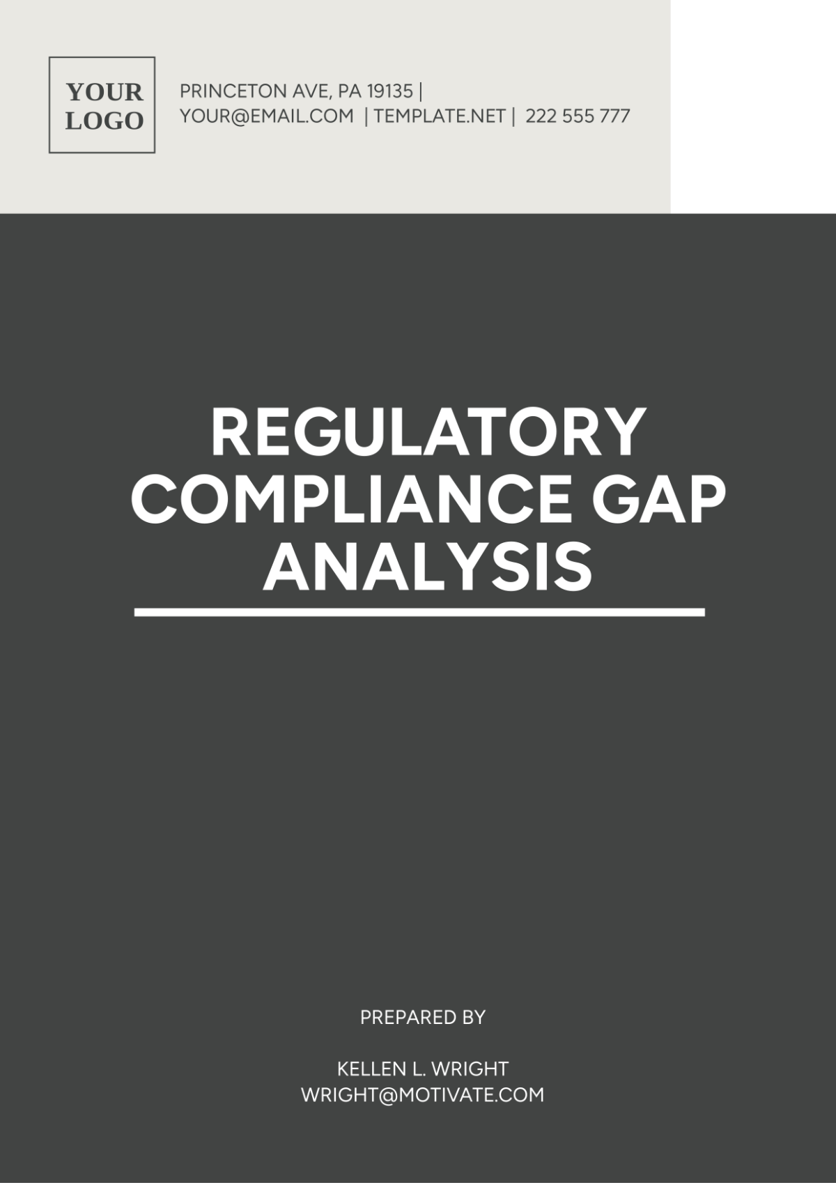 Regulatory Compliance Gap Analysis Template