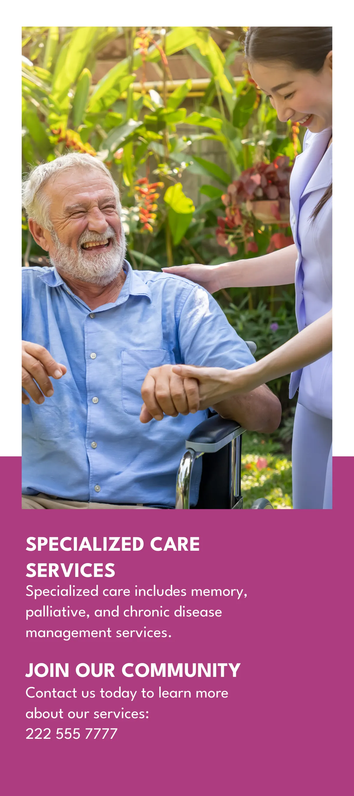 Free Comprehensive Care Services Rack Card Template to Edit Online