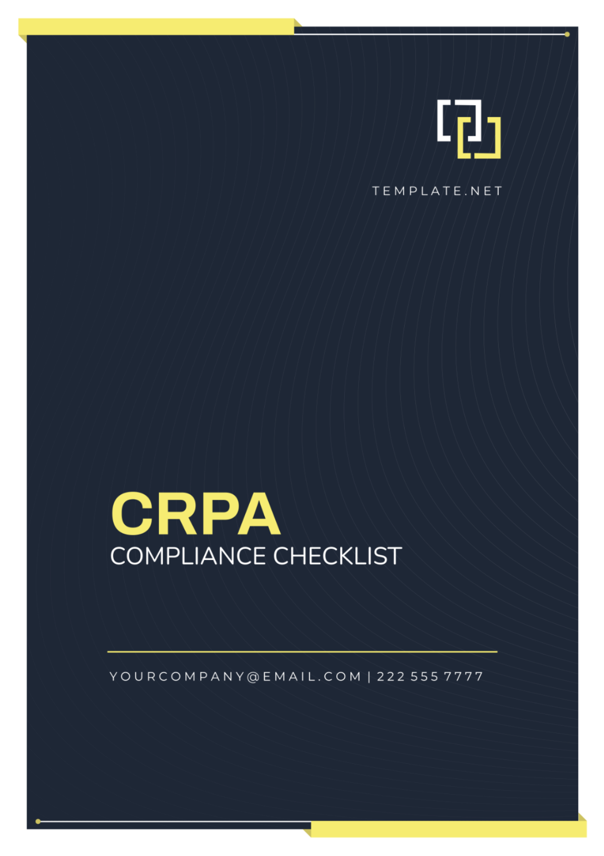 CPRA Compliance Checklist Template
