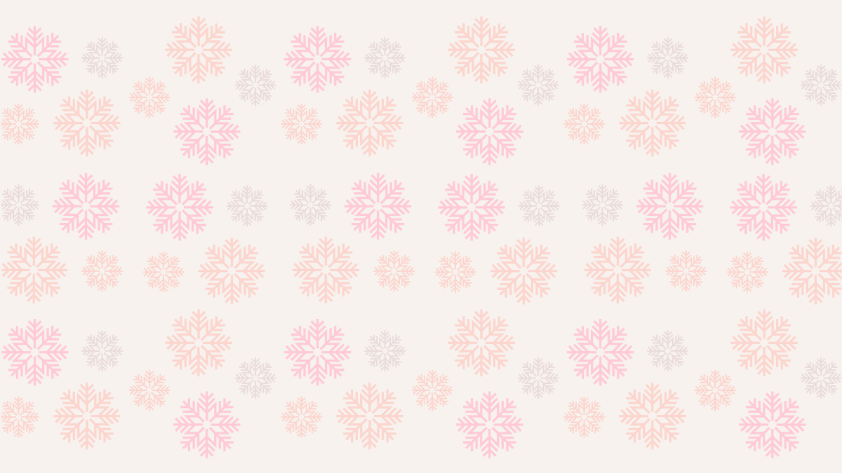 Pastel Snowflake Pattern Background