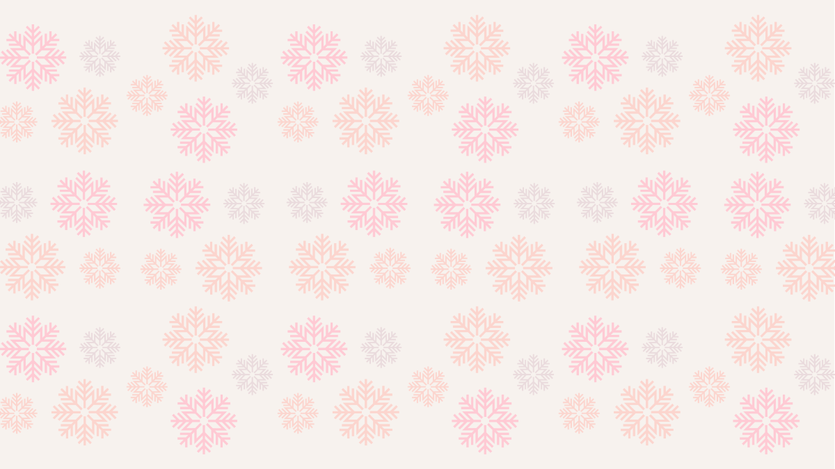 Pastel Snowflake Pattern Background