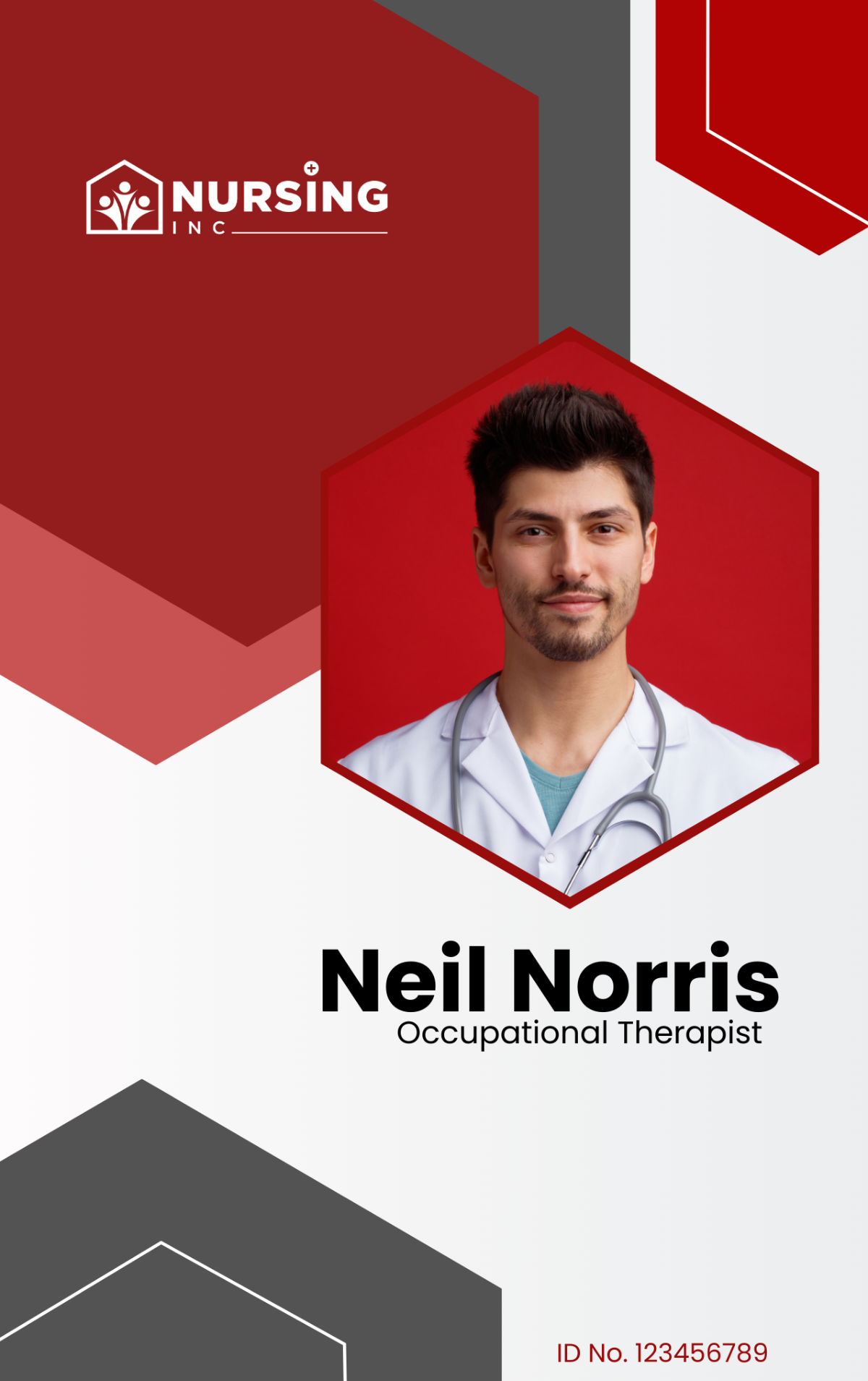 Occupational Therapist ID Card Template - Edit Online & Download