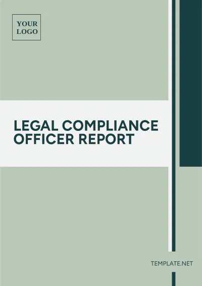 Free Legal Compliance Officer Report Template to Edit Online
