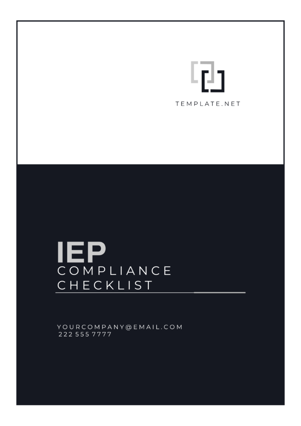 IEP Compliance Checklist Template