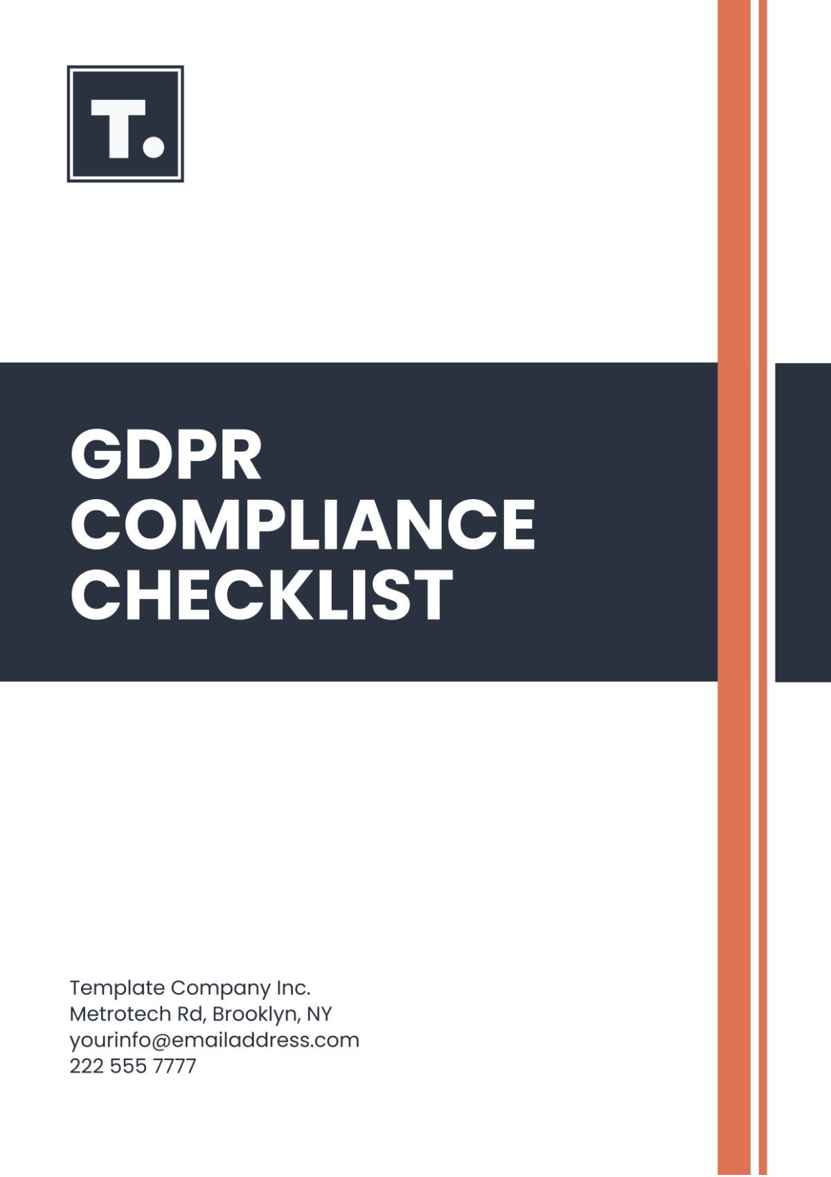 GDPR Compliance Checklist Template