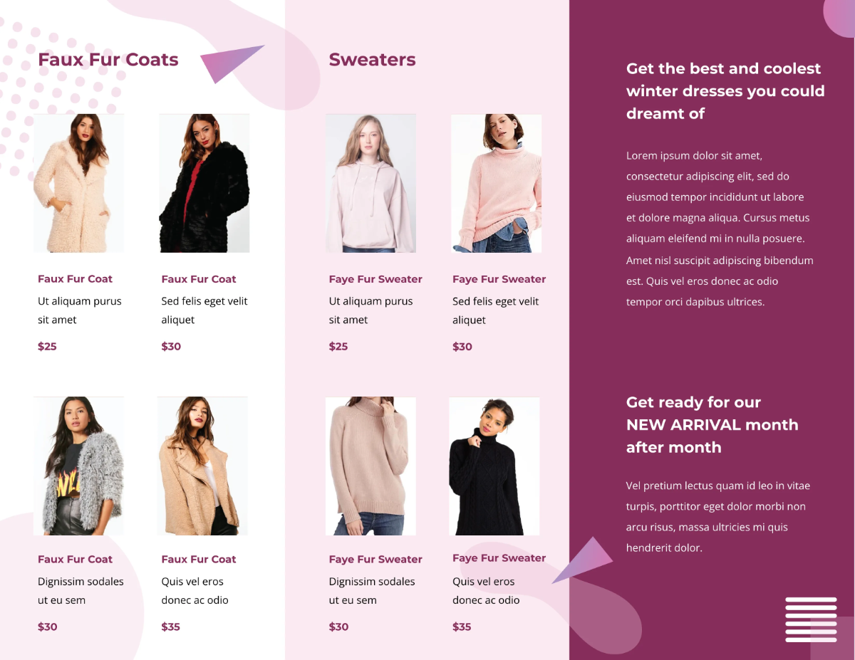 Free Winter Sale Brochure Template to Edit Online