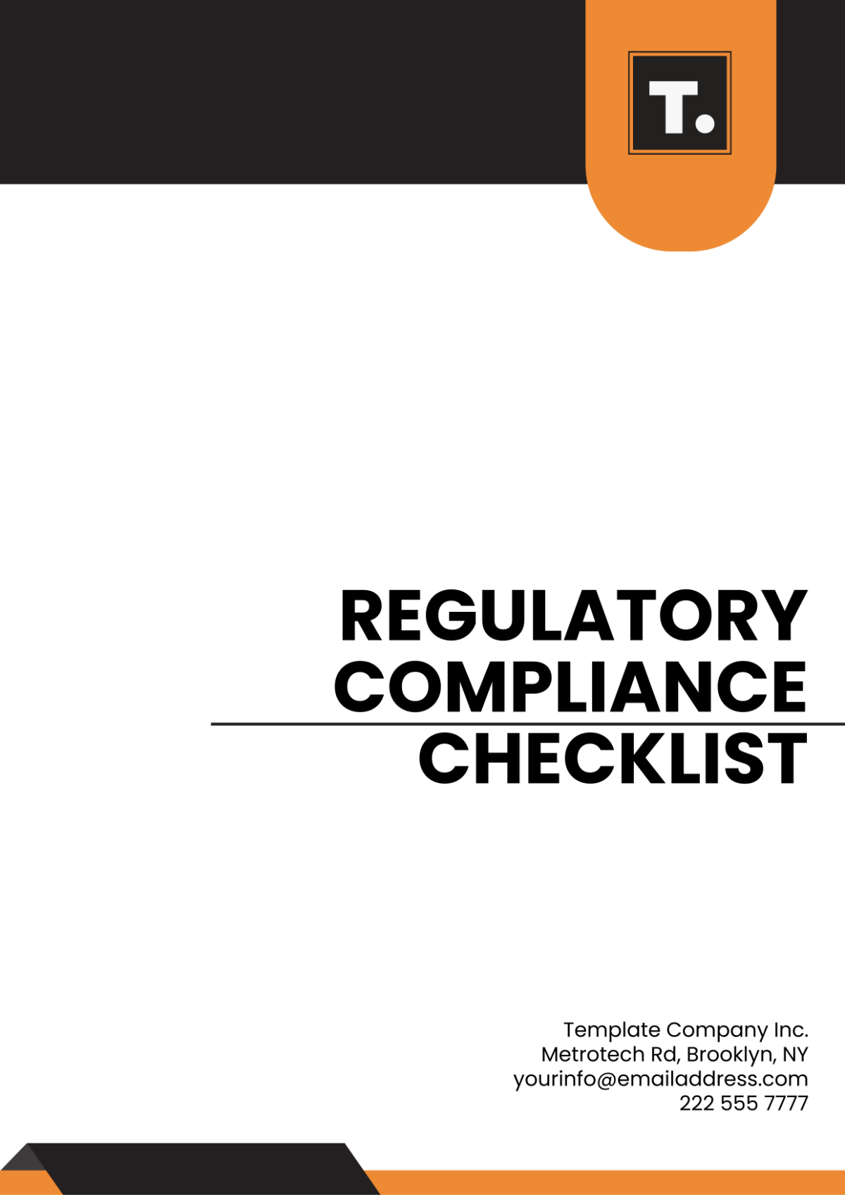 Regulatory Compliance Checklist Template