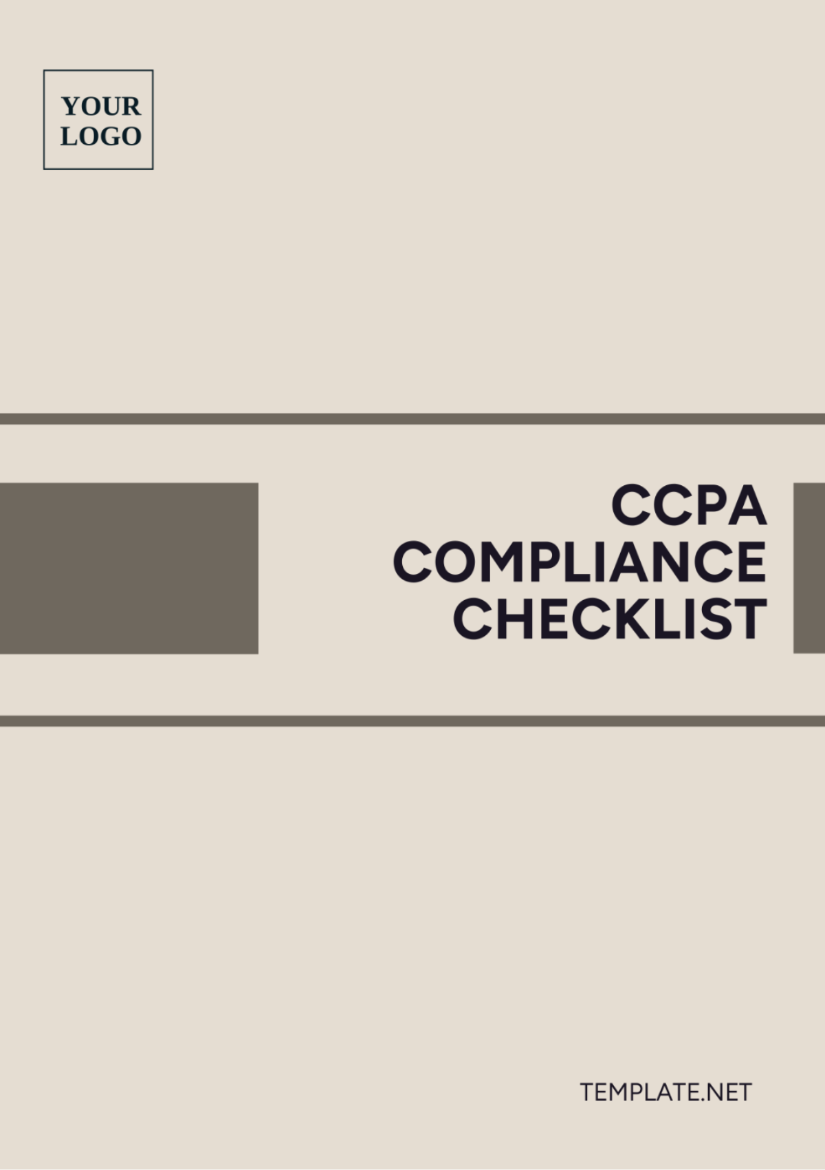 CCPA Compliance Checklist Template