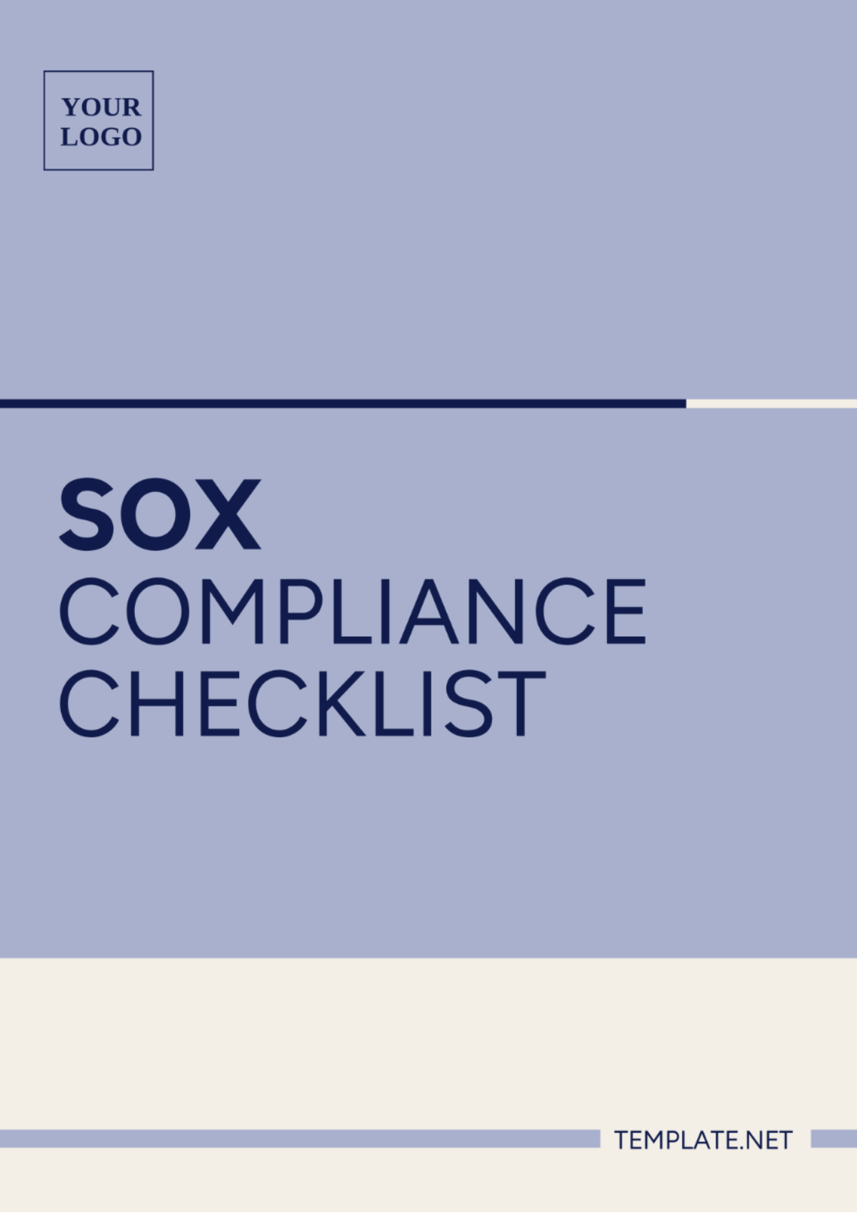 SOX Compliance Checklist Template