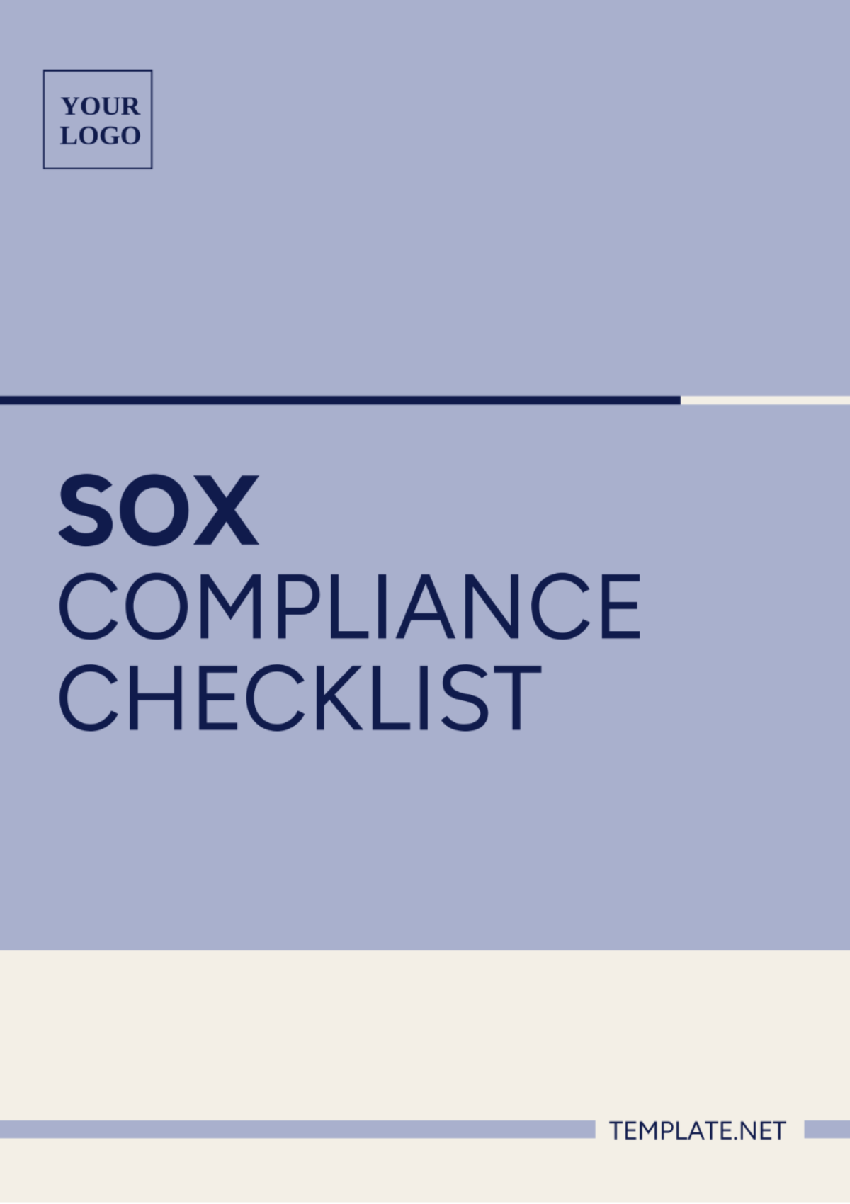 SOX Compliance Checklist Template - Edit Online & Download