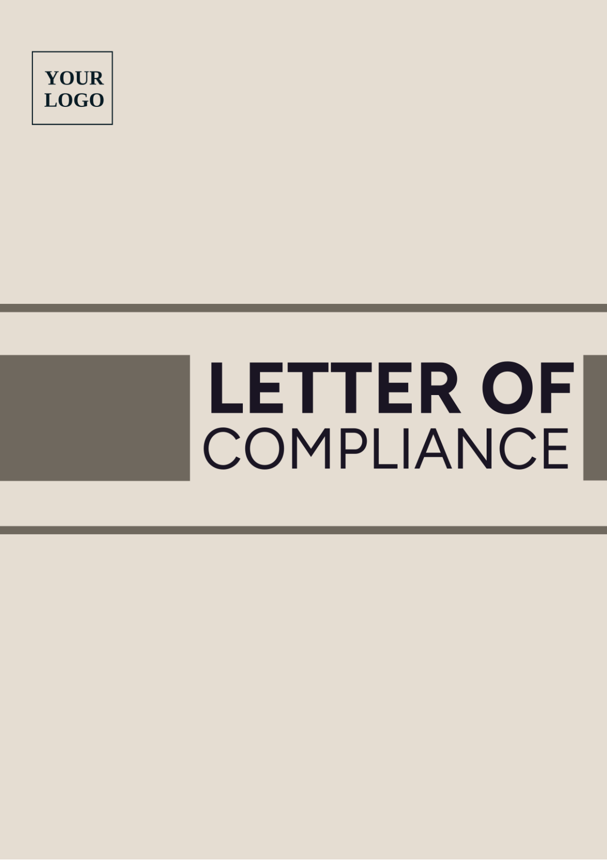 Letter Of Compliance Template