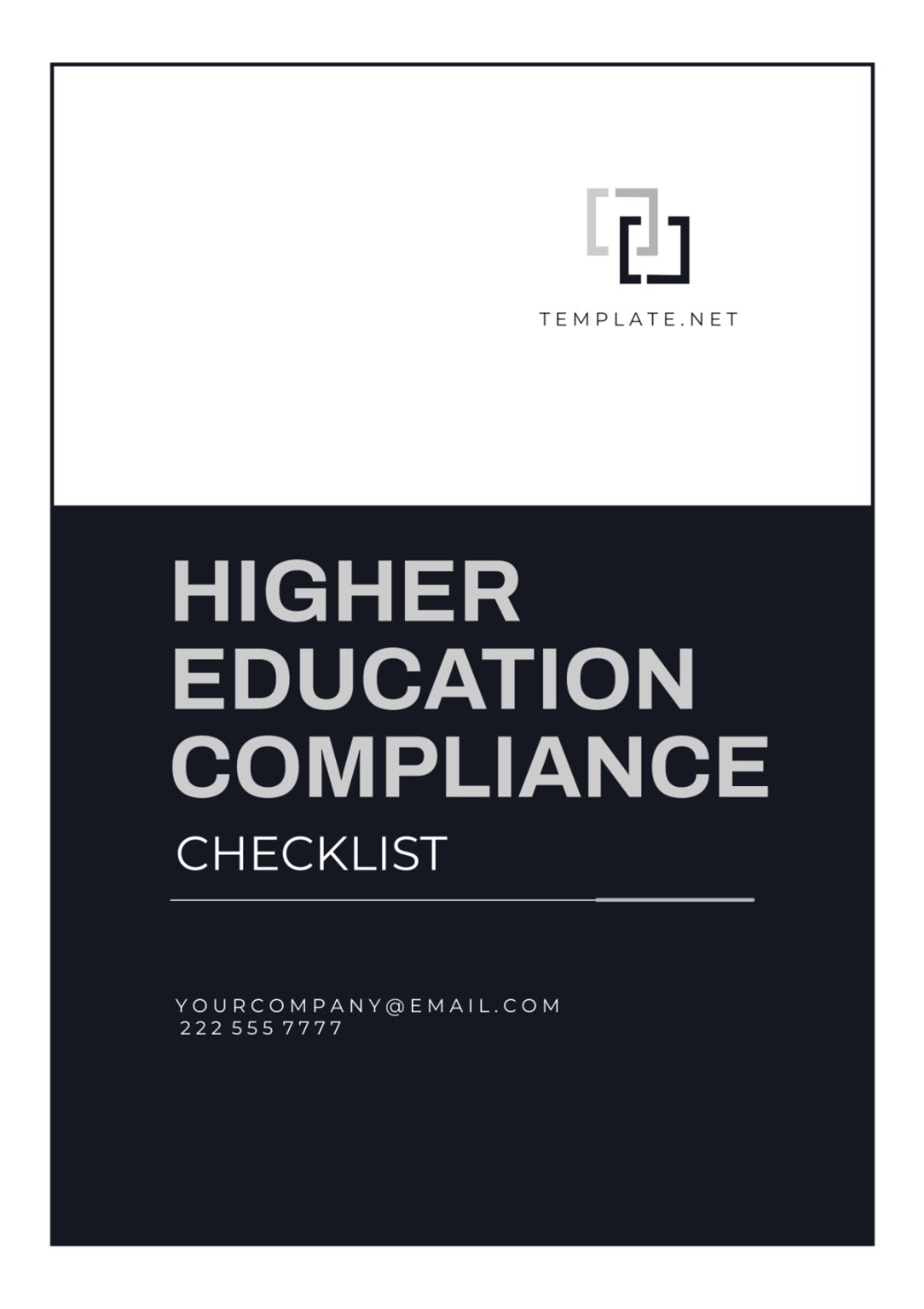 Higher Education Compliance Checklist Template