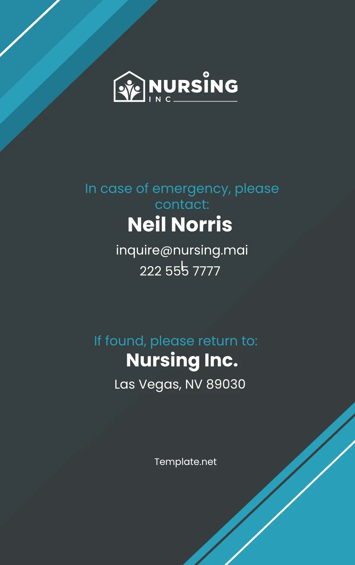 Free Social Worker ID Card Template to Edit Online