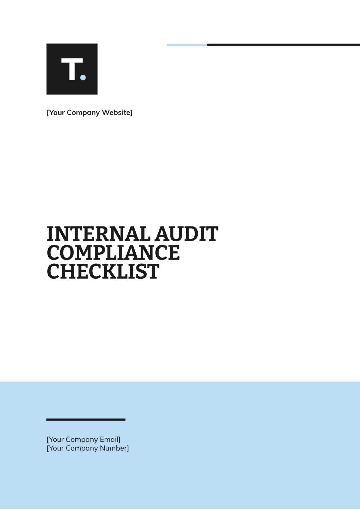 Internal Audit Compliance Checklist Template