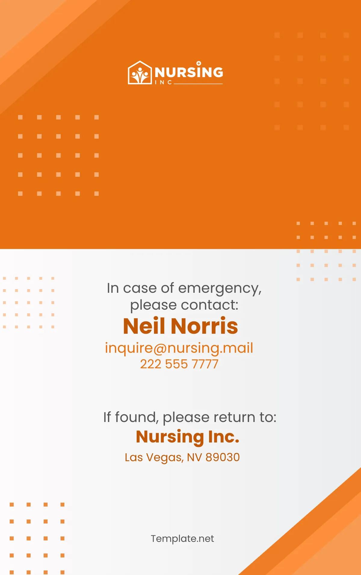 Free Activities Director ID Card Template to Edit Online