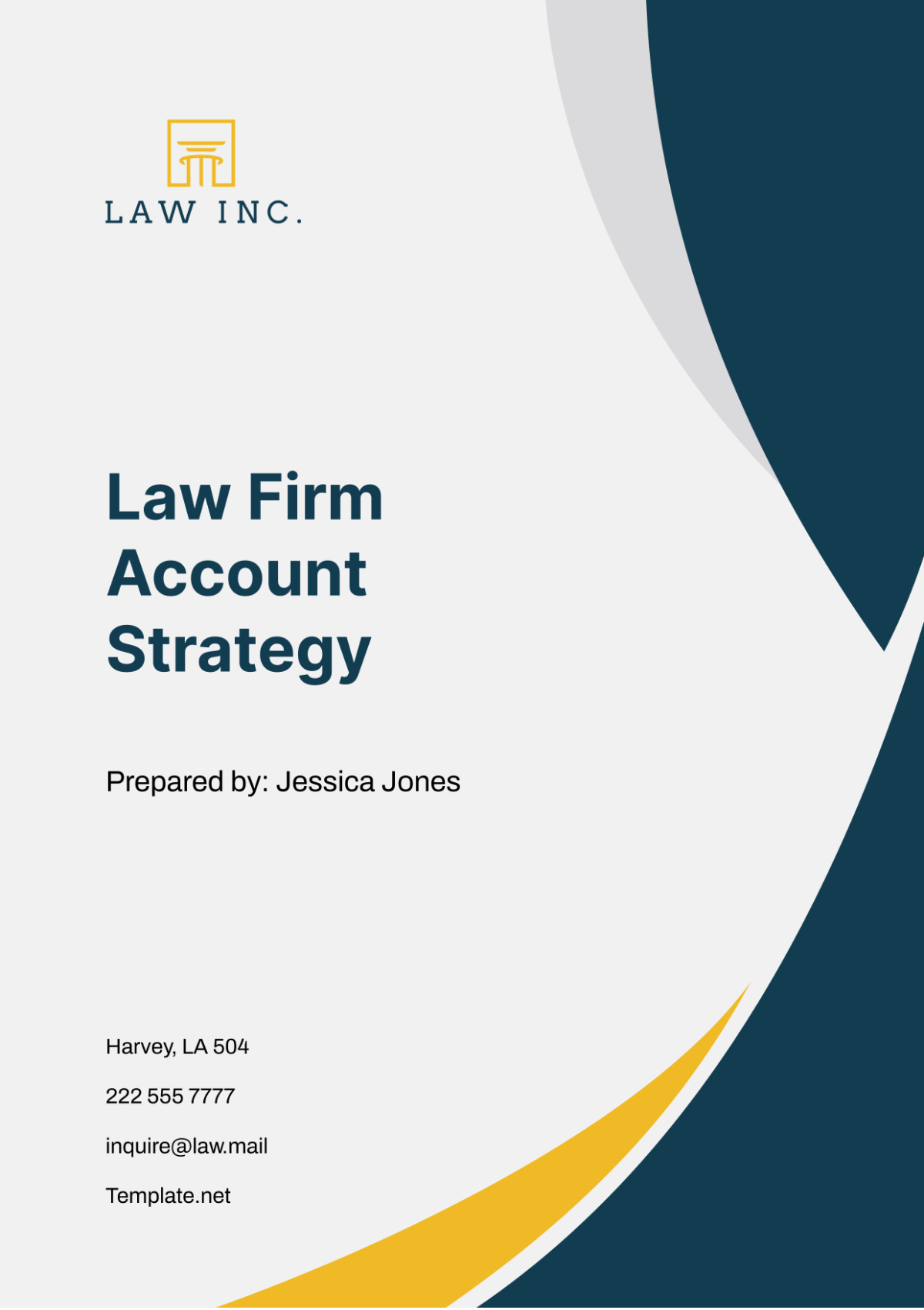 Law Firm Account Strategy Template