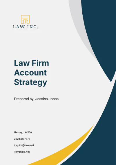 Free Law Firm Account Strategy Template to Edit Online
