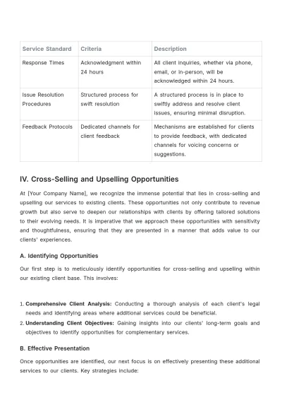 Free Law Firm Account Strategy Template to Edit Online
