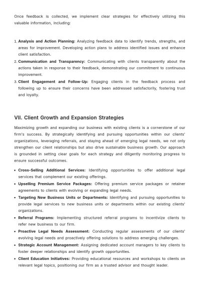Free Law Firm Account Strategy Template to Edit Online