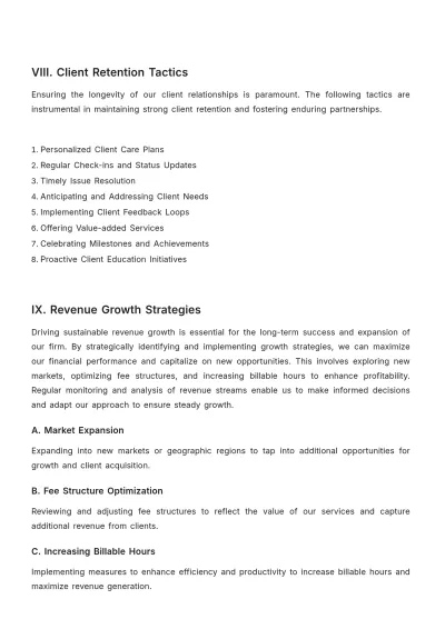 Free Law Firm Account Strategy Template to Edit Online