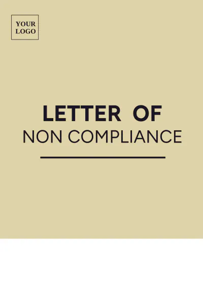 Free Letter Of Non Compliance Template to Edit Online